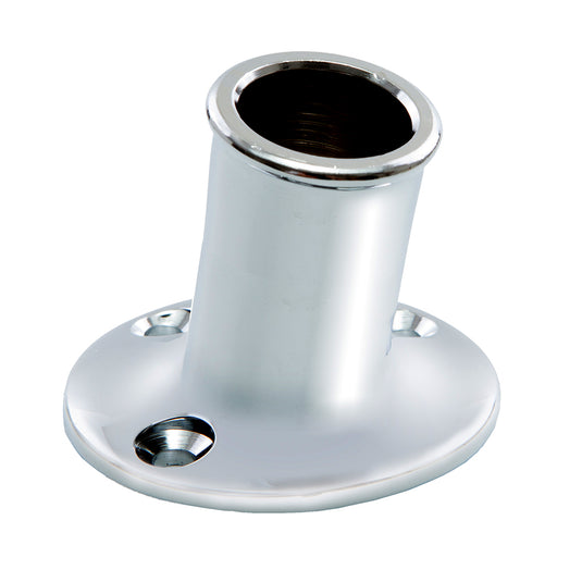 Whitecap Top-Mounted Flag Pole Socket CP/Brass - 3/4