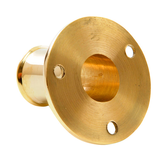 Whitecap Top-Mounted Flag Pole Socket Polished Brass - 3/4