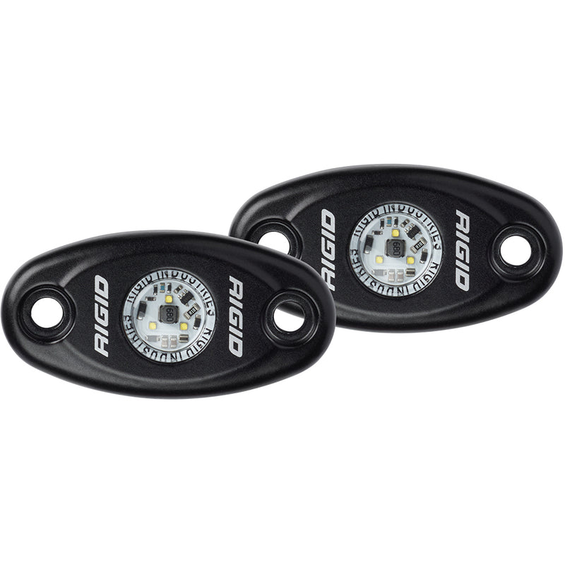 Load image into Gallery viewer, RIGID Industries A-Series Black High Power LED Light - Pair - Blue [482113]
