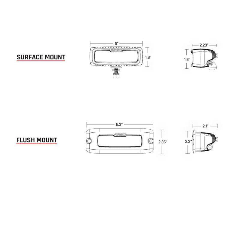 Load image into Gallery viewer, RIGID Industries SR-Q PRO Back Light Kit - Flush Mount Diffused - Pair - Black [980033]

