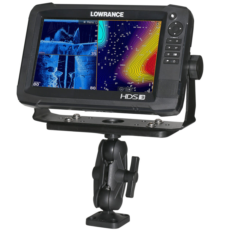 Load image into Gallery viewer, Scotty 163 1.5&quot; Ball Mount w/Fishfinder  Universal Mounting Plate [0163]
