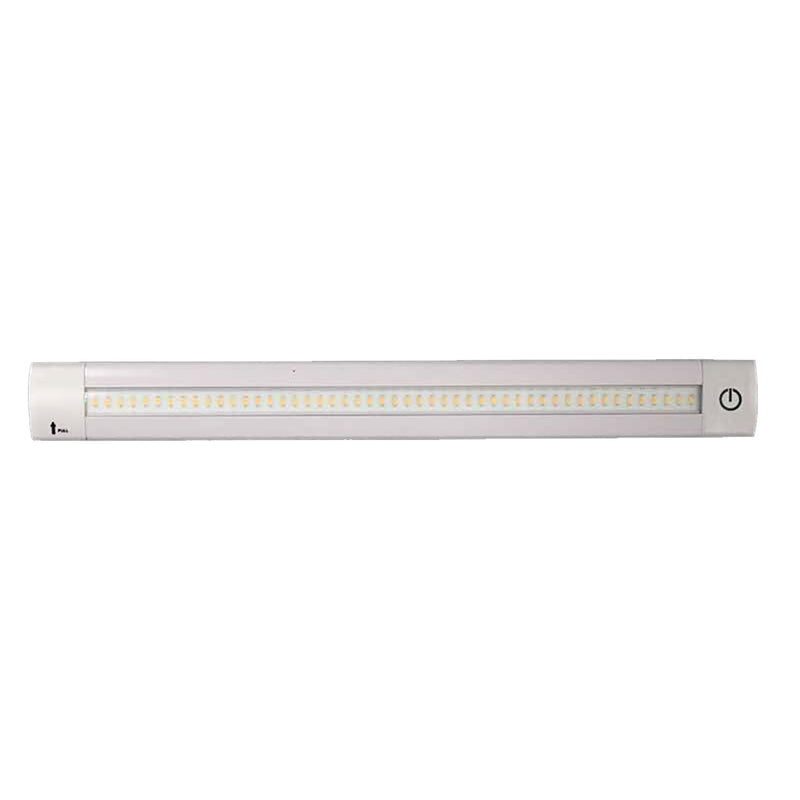 Load image into Gallery viewer, Lunasea Adjustable Linear LED Light w/Built-In Dimmer - 20&quot; Warm White w/Switch [LLB-32LW-01-00]
