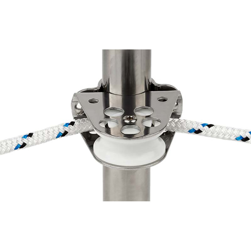 Load image into Gallery viewer, Schaefer Clamp-On Furling Line Stanchion Lead Block - 1&quot; Ball Bearing [300-34]
