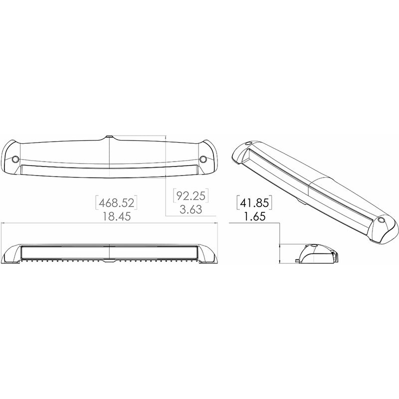 Load image into Gallery viewer, Lumitec Razor 18&quot; Light Bar -Flood - White [101586]
