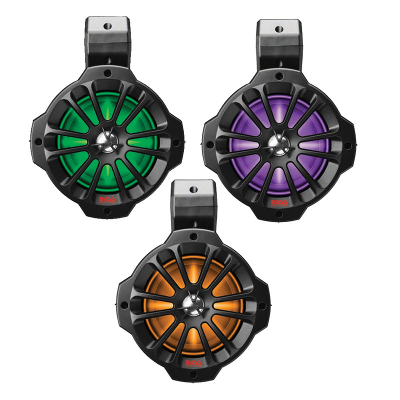 Load image into Gallery viewer, Boss Audio 6.5&quot; B62RGB Amplified RGB Waketower Speakers - Matte Black - 750W [B62RGB]
