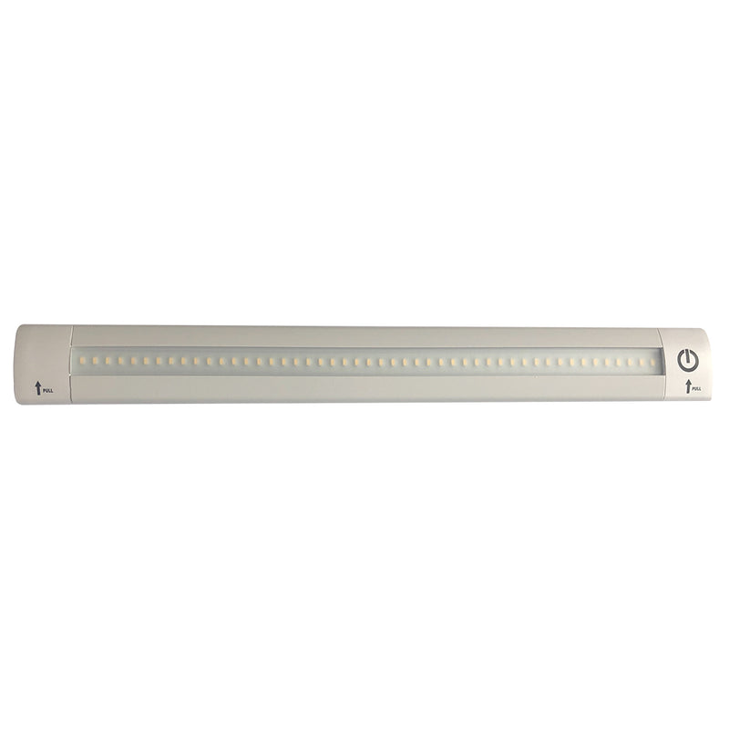 Load image into Gallery viewer, Lunasea 12&quot; Adjustable Linear LED Light w/Built-In Touch Dimmer Switch - Cool White [LLB-32KC-01-00]
