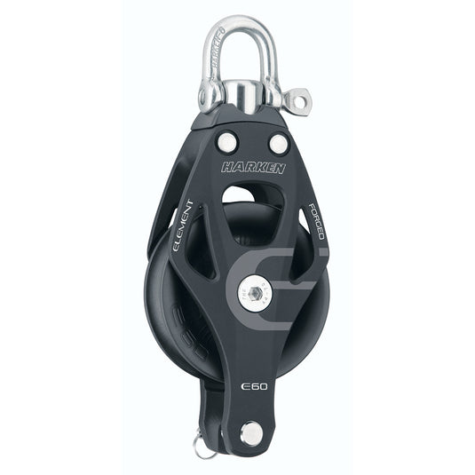 Harken 60mm Single Aluminum Element Block w/Swivel  Becket [6261]