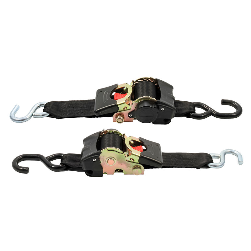 Load image into Gallery viewer, Camco Retractable Tie Down Straps - 2&quot; Width 6 Dual Hooks [50031]
