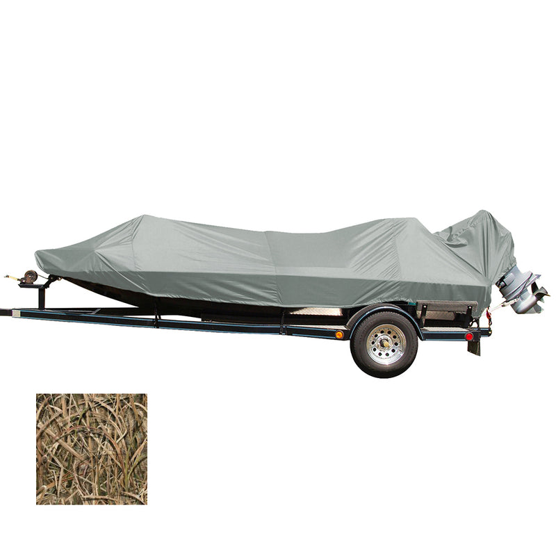 Load image into Gallery viewer, Carver Performance Poly-Guard Styled-to-Fit Boat Cover f/15.5 Jon Style Bass Boats - Shadow Grass [77815C-SG]
