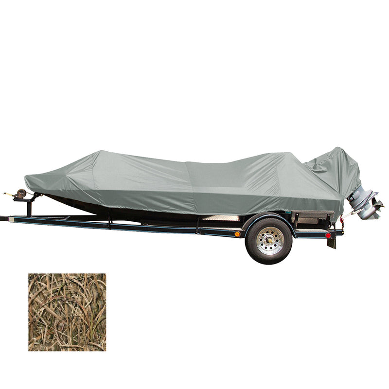 Load image into Gallery viewer, Carver Performance Poly-Guard Styled-to-Fit Boat Cover f/18.5 Jon Style Bass Boats - Shadow Grass [77818C-SG]
