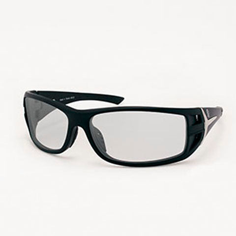 IDAHO SUNGLASS, SHINY BLACK FRAME, CLEAR LENSES