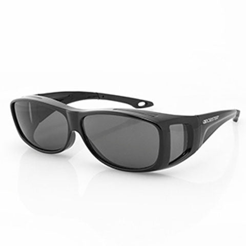 CONDOR 2 SMALL OTG SUNGLASS, GLOSS BLK, ANTI-FOG SMOKED