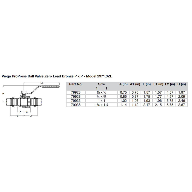 Load image into Gallery viewer, Viega ProPress 3/4&quot; Zero Lead Bronze Ball Valve w/Stainless Stem - Double Press Connection - Smart Connect Technology [79928]
