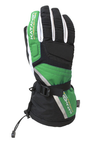 KATAHDIN GEAR CYCLONE SNOWMOBILE GLOVE, GREEN-4XL