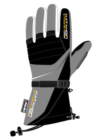 KATAHDIN GEAR FROSTFIRE SNOWMOBILE GLOVE, GREY-4XL