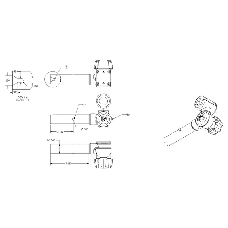 Load image into Gallery viewer, TACO ShadeFin Adjustable Clamp-On Pipe Mount [T10-3000-7]
