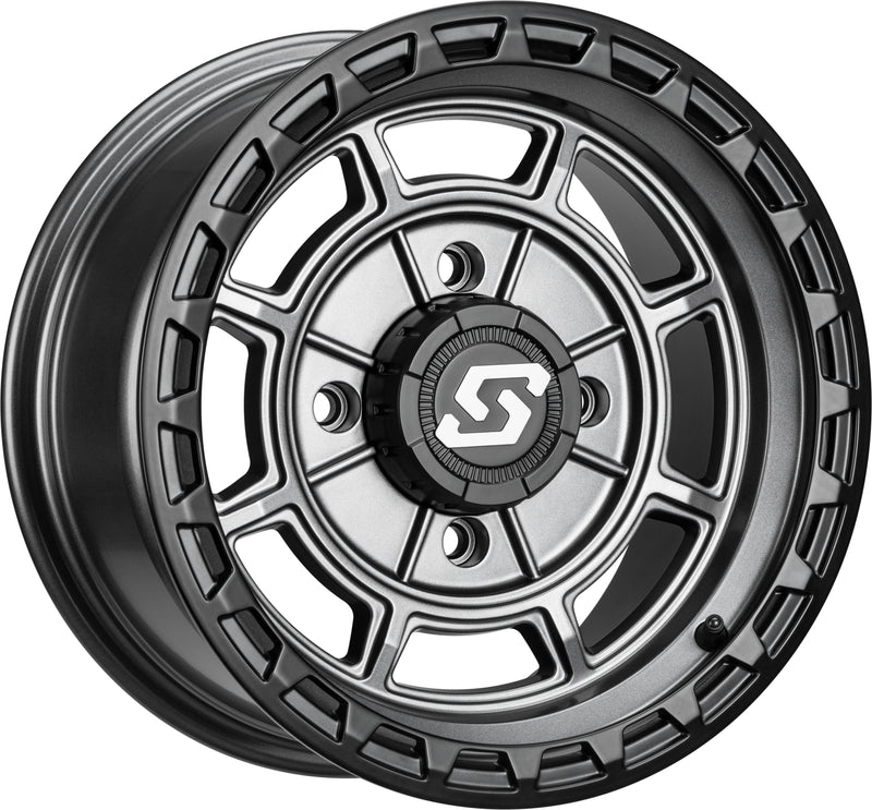 Load image into Gallery viewer, RIFT WHEEL 15X6 4/137 5+1 (+40MM) CARBON GREY A22CG-56037+40S image 1
