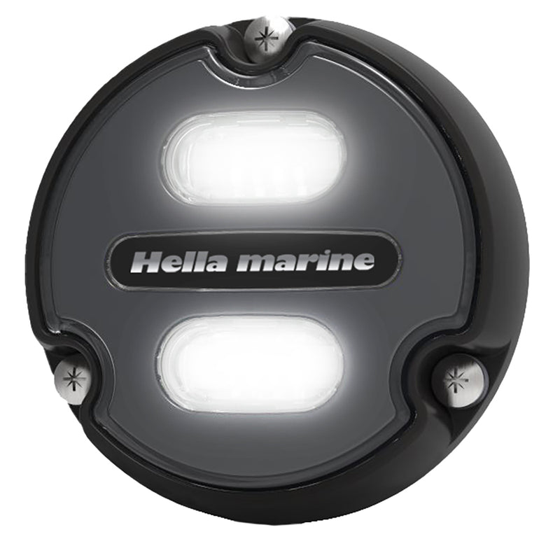 Load image into Gallery viewer, Hella Marine Apelo A1 Blue White Underwater Light - 1800 Lumens - Black Housing - Charcoal Lens [016145-001]
