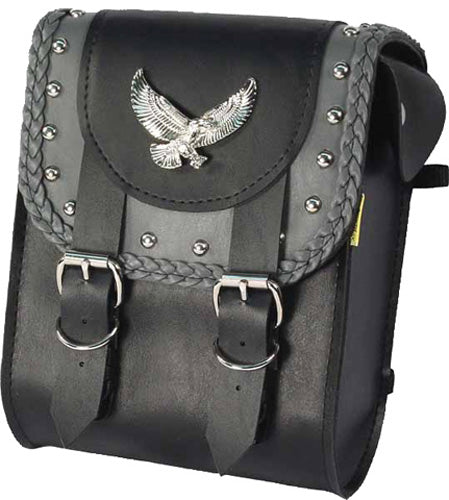 GRAY THUNDER SERIES STUDDED SISSY BAR BAG