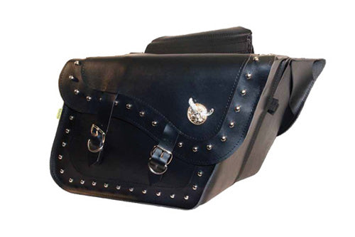 STUDDED SERIES LARGE SLANT SADDLEBAG SET