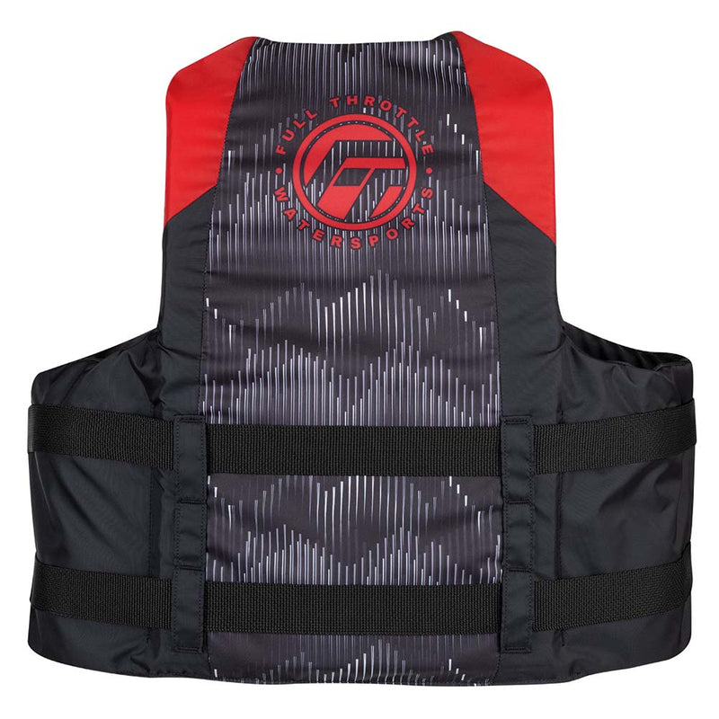Load image into Gallery viewer, Full Throttle Adult Nylon Life Jacket - 4XL/7XL - Red/Black [112200-100-110-22]
