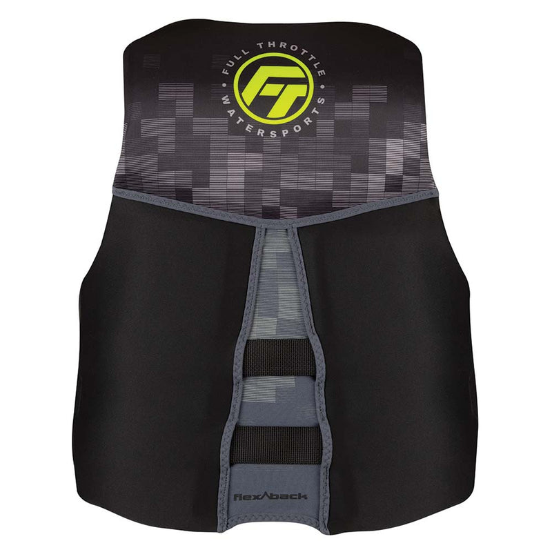 Load image into Gallery viewer, Full Throttle Mens Rapid-Dry Flex-Back Life Jacket - M - Black/Green [142500-400-030-22]
