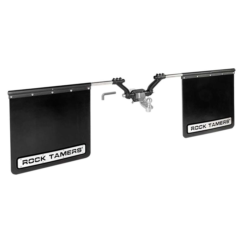 Load image into Gallery viewer, ROCK TAMERS 3&quot; Hub Mudflap System - Matte Black/Stainless [00112]
