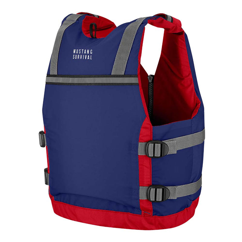 Load image into Gallery viewer, Mustang Youth Reflex Foam Vest - Navy Blue/Red [MV7030-80-0-216]
