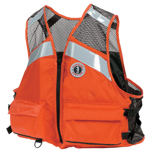 Mustang Industrial Mesh Vest - Orange - 4XL/5XL [MV1254T1-2-4XL/5XL-216]