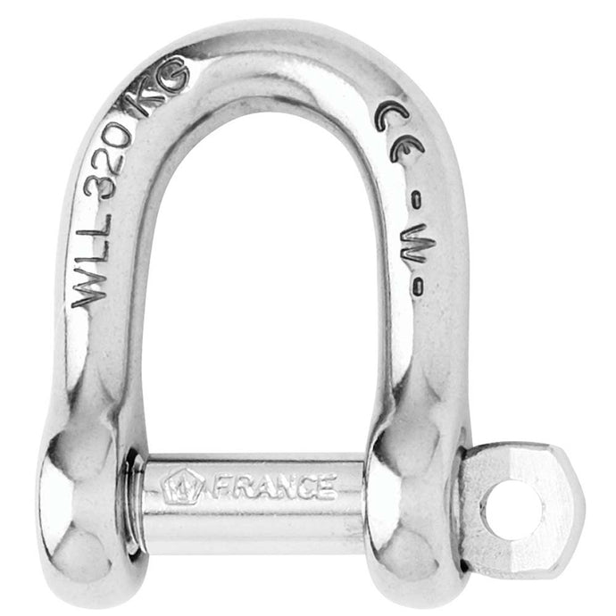 Wichard Self-Locking D Shackle - Diameter 6mm - 1/4