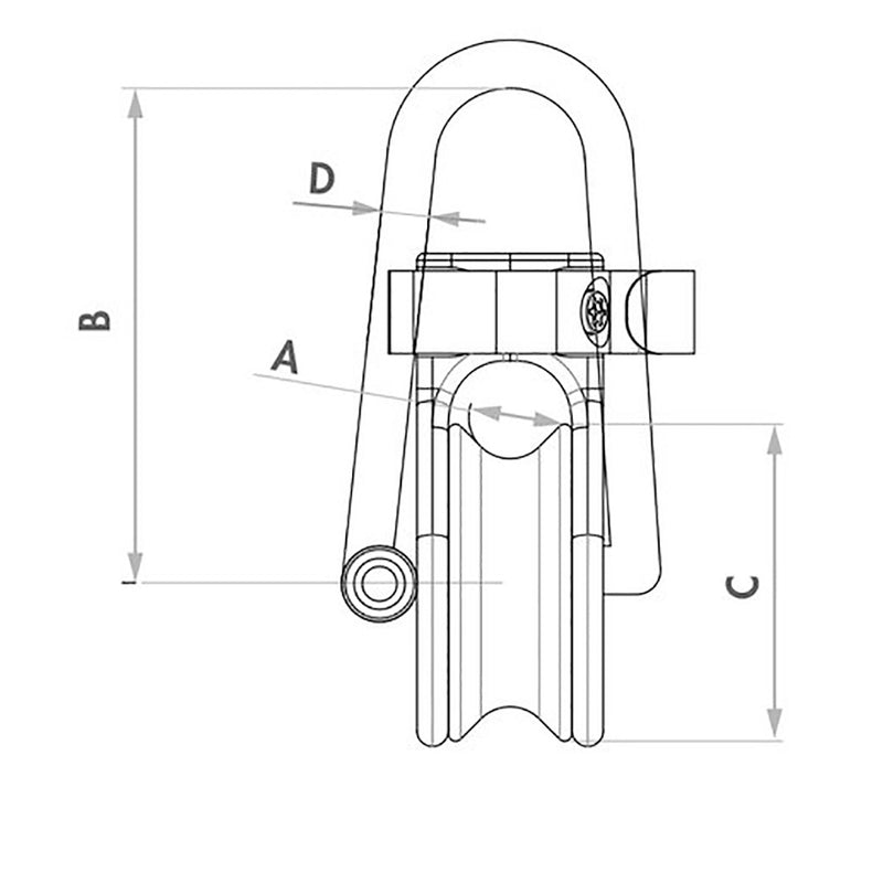 Load image into Gallery viewer, Wichard Soft Snatch Block - 10mm Rope Size [36010]
