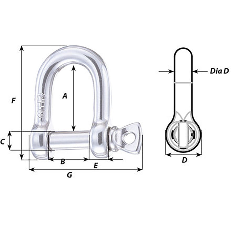 Load image into Gallery viewer, Wichard HR D Shackle - Diameter 15/64&quot; [11203]
