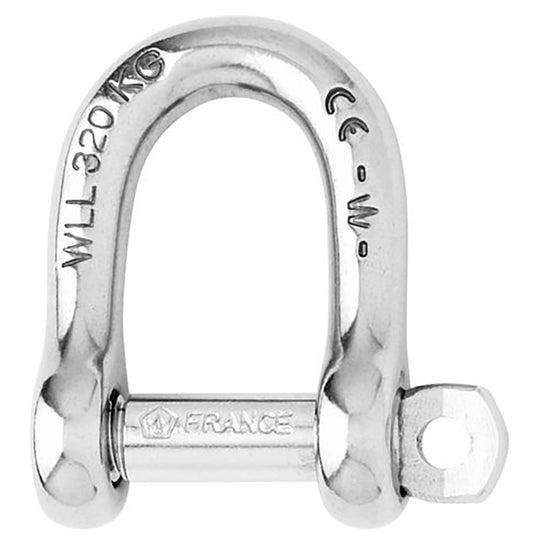 Wichard Self-Locking D Shackle - 12mm Diameter - 15/32