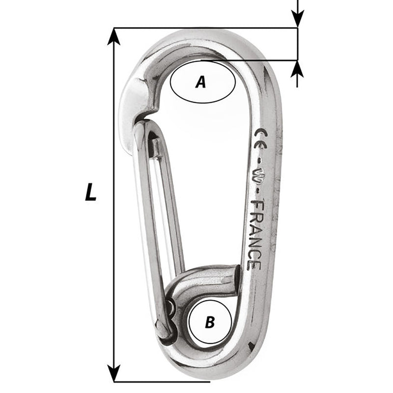 Load image into Gallery viewer, Wichard Symmetric Carbin Hook - 120mm Length - 15/32&quot; [02317]
