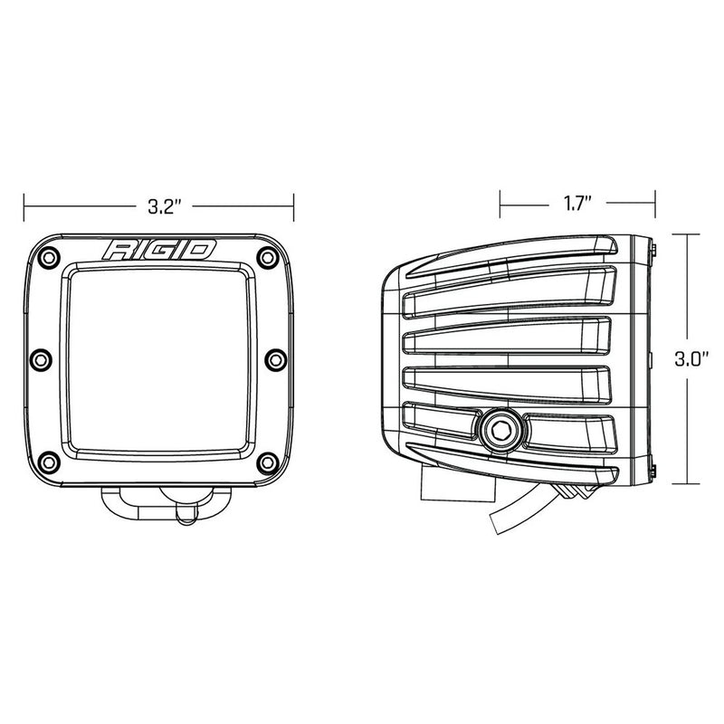 Load image into Gallery viewer, RIGID Industries D-Series Spot w/Amber Pro Lens - Pair [20252]
