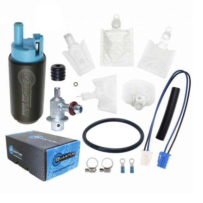 255LPH In-Tank EFI Performance Fuel Pump w/ Fuel Pressure Regulator, Tank Seal, Strainer HFP-382SH-UR2T2 image 1