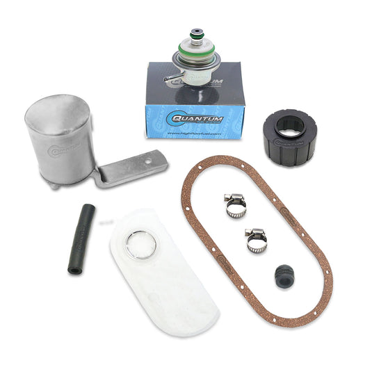 Fuel Pump Repair Kit w/ Fuel Pressure Regulator, Tank Seal, Fuel Filter, Strainer QFS-K338 image 1