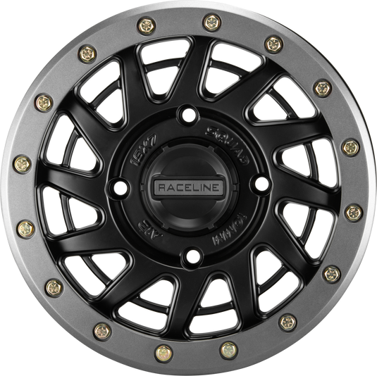 SQUAD BDLK WHEEL 15X7 4/156 6+1(+38MM) BLK/GUNMETAL A12BG-57056+38 image 2