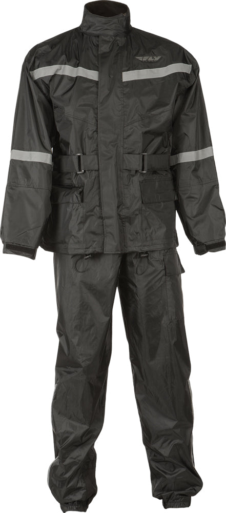 2-PIECE RAIN SUIT BLACK LG