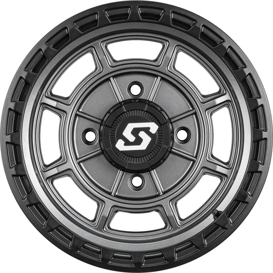 RIFT WHEEL 14X7 4/156 5+2 (+10MM) CARBON GREY A22CG-47056+10S image 2