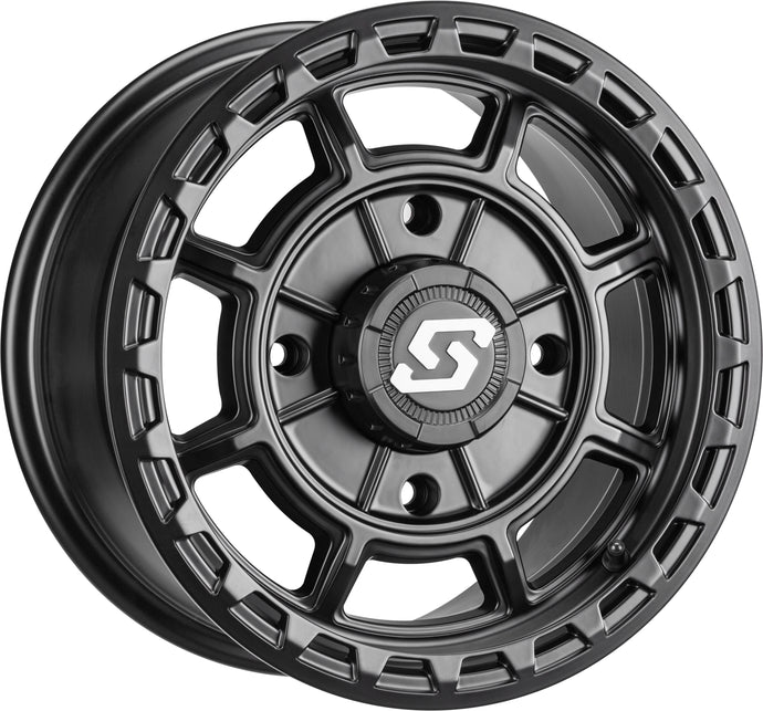 RIFT WHEEL 14X7 4/156 5+2 (+10MM) BLACK A22B-47056+10S image 1
