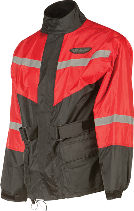 2-PIECE RAIN SUIT BLACK/RED 5X 