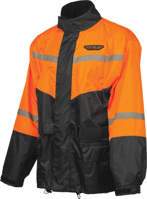 2-PIECE RAIN SUIT BLACK/ORANGE 3X 