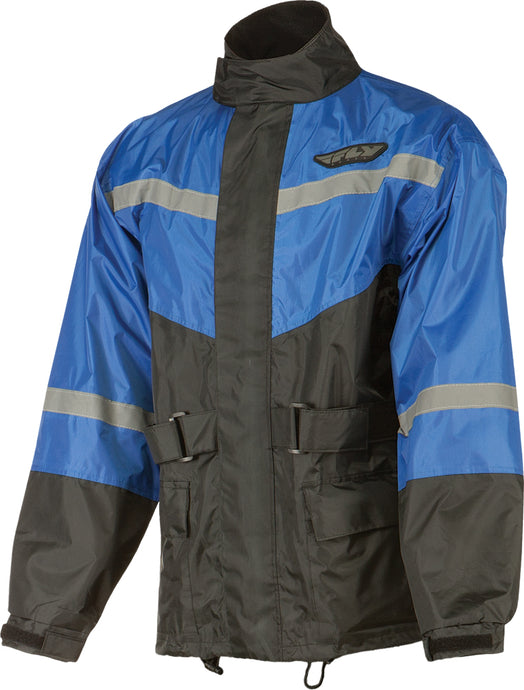 2-PIECE RAIN SUIT BLACK/BLUE M 