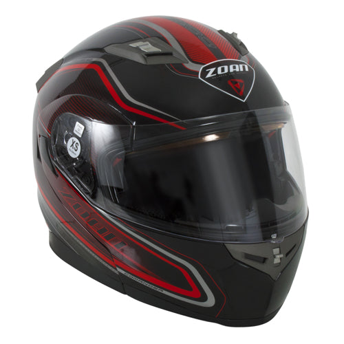 ZOAN FLUX 4.1 M/C HELMET - COMMANDER GLOSS RED XS