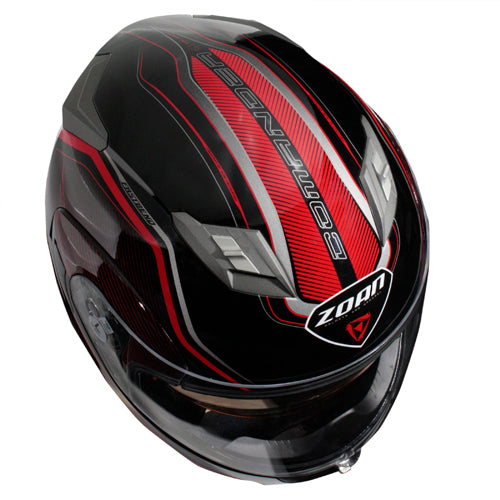 Load image into Gallery viewer, ZOAN FLUX 4.1 M/C HELMET - COMMANDER GLOSS RED XS
