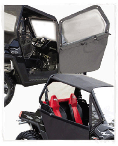 08-10 RZR FULL/HALF DOORS BLACK