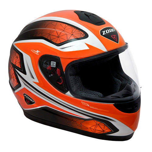 ZOAN THUNDER M/C HELMET - ELECTRA ORANGE - 2X