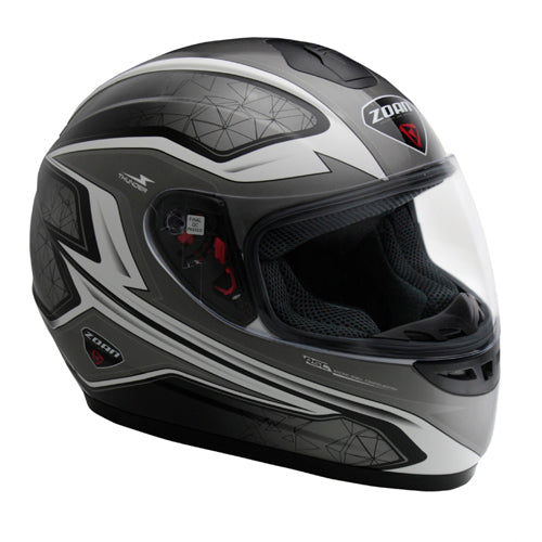 ZOAN THUNDER M/C HELMET, ELECTRA SILVER - 2X