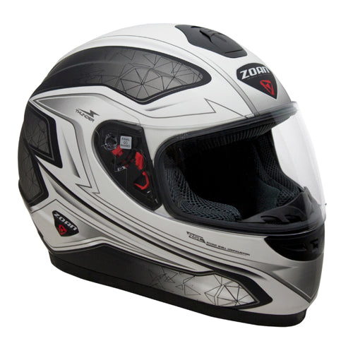 ZOAN THUNDER M/C HELMET, ELECTRA MATTE WHITE - 2X